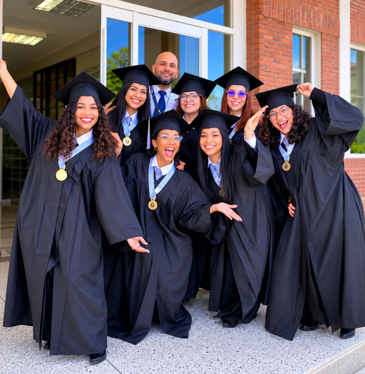 Alegría de graduarse